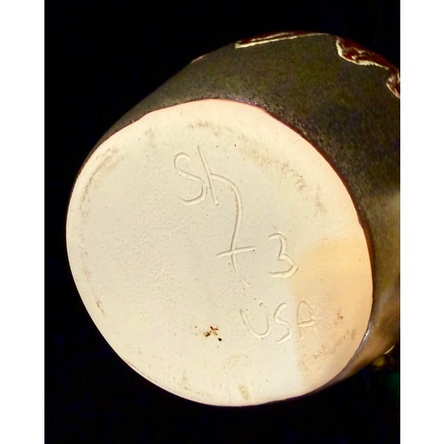 1960s Susan Hanly Peterson Studio Pottery Vase For Sale - Image 10 of 10
