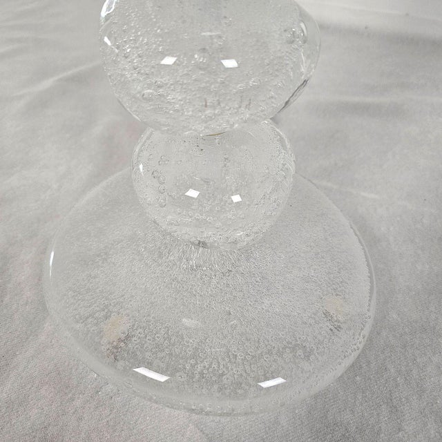 1990s Pair of Pebble Murano Glass Table Lamps, Mid Century For Sale In Dallas - Image 6 of 12