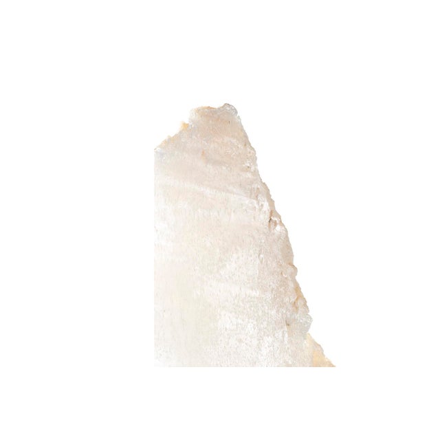 Selenite Sculpture on Steel Museum Mount For Sale In Dallas - Image 6 of 6