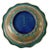 Metal Vintage Chinoiserie Cloisonné Bowl Dish With Scalloped Edge, China For Sale - Image 7 of 8