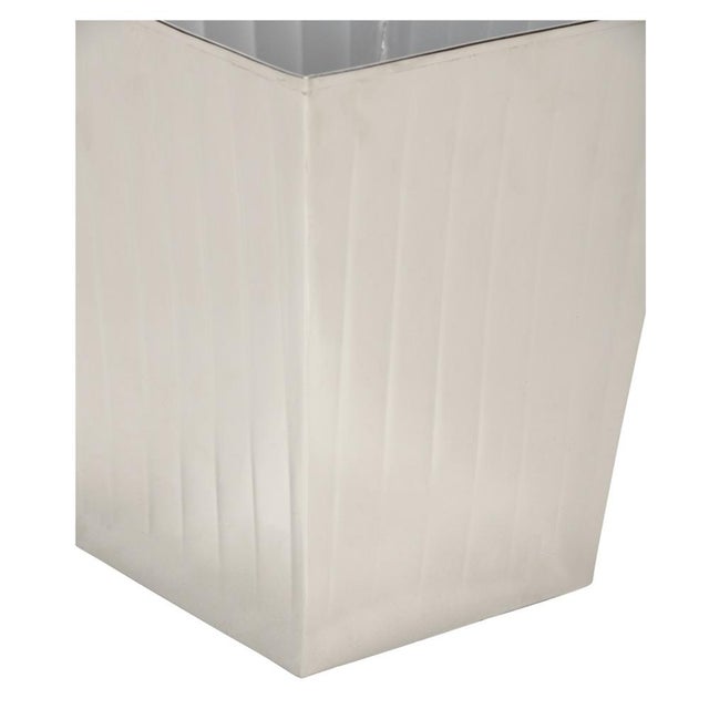 Add the finishing touch to any home or office decor with this transitional wastebasket. Crafted of aluminum with a...