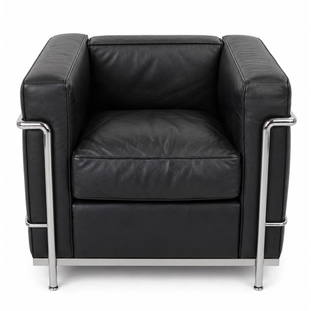 Modern LC2 Sessel by Le Corbusier for Cassina, 2000s, Set of 2 For Sale - Image 3 of 7