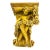 Early 20th Century Italian Baroque Revival Glazed Majolica Cherub Wall Bracket For Sale