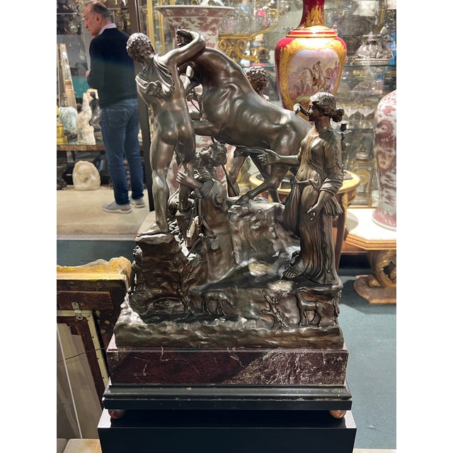 Antique Italian Grand Tour Bronze Sculpture of the Farnese Bull /Nelli Foundry For Sale - Image 10 of 17
