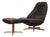 Set of MS-68 Swivel Lounge Chair and Ottoman from Madsen & Schübell, 1960s For Sale