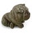 Vintage English Bulldog Garden Ornament Dog Statue With Weathered Patina For Sale - Image 10 of 12