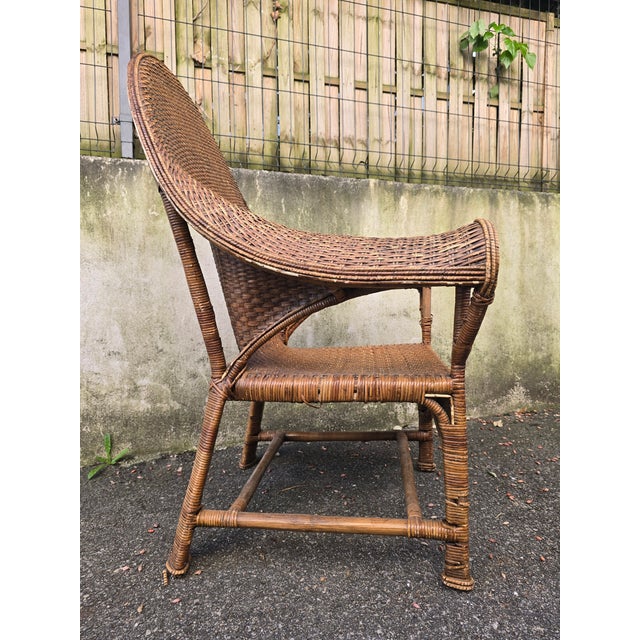 Arts & Crafts Chair in Wicker and Rattan from Dryad & Co, 1910 For Sale - Image 10 of 18