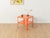 Stackable DEMETRIO 45 side tables by Vico Magistretti for Artemide from the 1960s. High-quality orange plastic frame....
