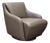 W. Schillig Leather Nikki Swivel Lounge Chair For Sale