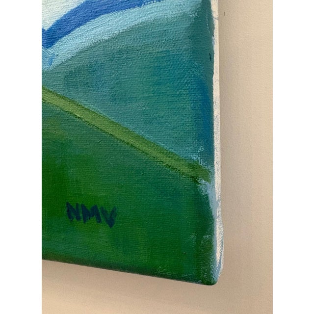 Wood “Vibrant Afternoon” Oil on Linen by Nancy M. Vignola For Sale - Image 7 of 7