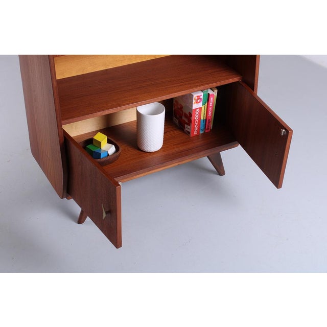 Small Danish Teak Writing Shelf Highboard from Fristho, 1950s For Sale - Image 16 of 18