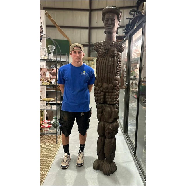 Philip Moore 1967 Carved Anthropomorphic Prosperity/Fertility Totemic Statue For Sale In New York - Image 6 of 6