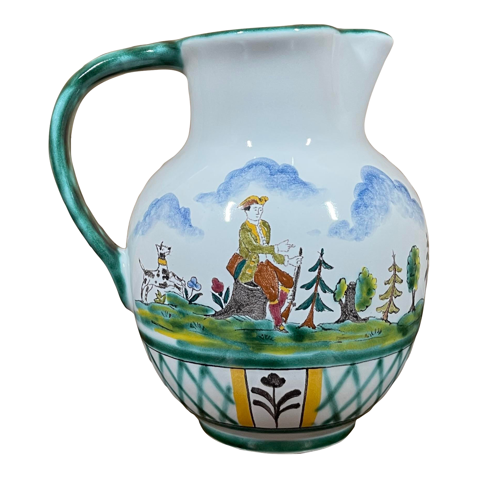 生活雑貨 Gmundner Keramik Vintage Gmundner Keramik “Hunter's Delight” Jug | Chairish