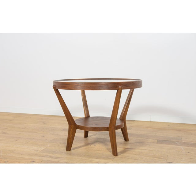 Oak & Glass Coffee Table by Karel Kozelka & Antonin Kropacek for Interior Praha, Czechoslovakia, 1940s For Sale - Image 4 of 12