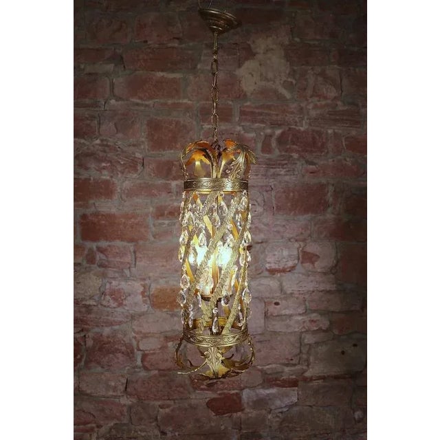 Louis XV Rococo Golden Chandelier For Sale - Image 9 of 10