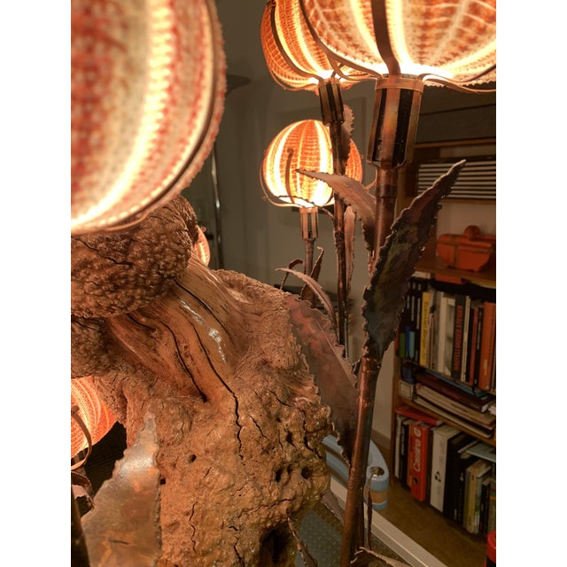 Brutalist Sea Urchin Lamp by Curtis Jere, 1960s For Sale - Image 12 of 18