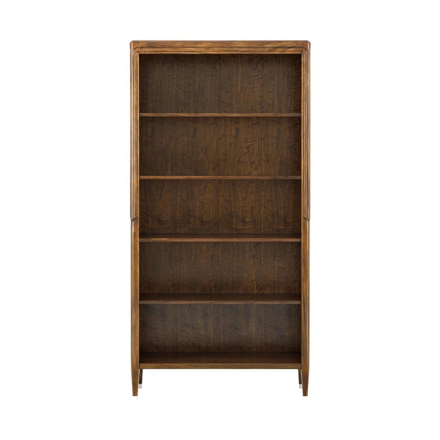 Bookcase embodies refined craftsmanship with its five-shelf design, inspired by the Art Origins period. A rounded, stepped...