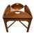 1970s Vintage Heritage Henredon Butler's Tray Oval Cocktail Table Flame Mahogany For Sale - Image 5 of 15