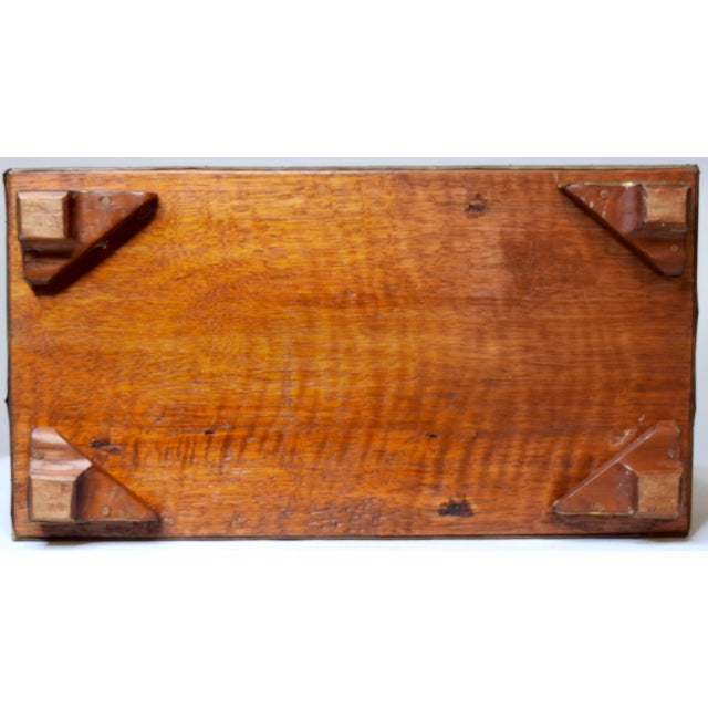 Wood Late 19th Century Copper Covered Cherrywood Box For Sale - Image 7 of 8