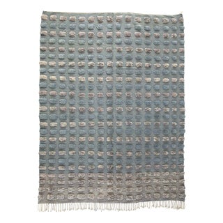 Textured Hand-Knotted Wool Rug by Azele Studio For Sale