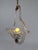 Glass Art Deco Italian Murano Glass and Brass Pendant in the style of Barovier, 1930s For Sale - Image 7 of 18