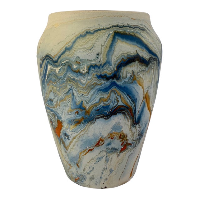 Vintage Nemadji Pottery Vase For Sale