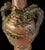 This impressive early 20th-century Japanese Tokoname-yaki style redware pottery vase is a striking example of Asian...