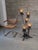 Brutalist Thistle-Shaped 5-Light Floor Lamp in Black Wrought Iron, 1970s For Sale - Image 6 of 16