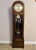 1930s Antique Oak Chiming Longcase Barometer Clock, 1930 For Sale - Image 5 of 9