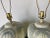 Metal 1980’s Vintage Hand-Painted Ceramic Table Lamps – A Pair/ Sold For Sale - Image 7 of 12