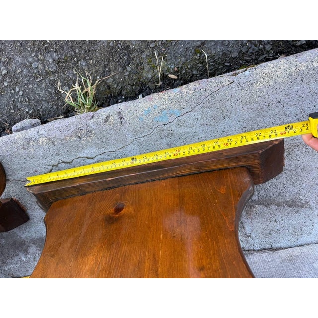 Vintage Farmhouse Rustic Style Liberty Ship Hatch Cover Trestle Base Coffee Table For Sale - Image 11 of 15