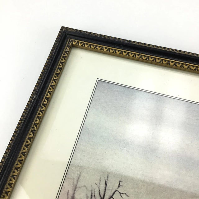 Vintage Framed Print “Winter in the Country” by George Durrie For Sale - Image 9 of 12
