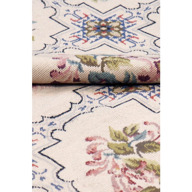 Pasargad Home Abusson Ivory Wool Area Rug, 8' 9'' X 12' 2'' For Sale - Image 4 of 5