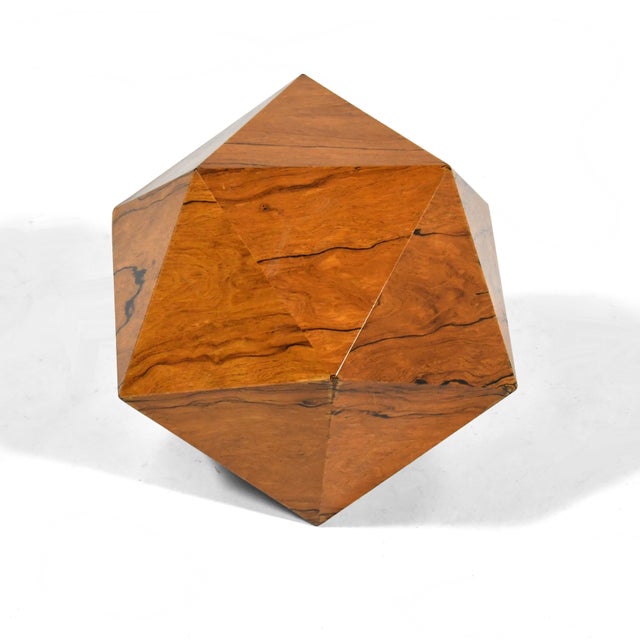 Deltahedron Rosewood Side Table For Sale - Image 4 of 10