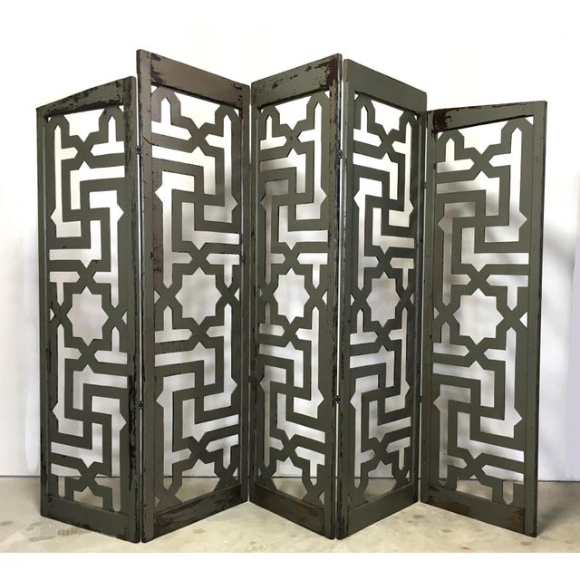 Egyptian FivePanel Folding Room Divider Chairish