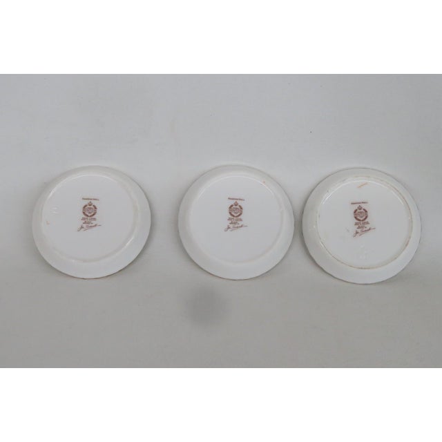 Minton Haddon Hall Bone China Trinket Dish 3pc Set John Wadsworth Coasters 4901b For Sale In Miami - Image 6 of 18