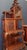 Japanese-Style Carved Wooden Display Cabinet For Sale - Image 5 of 8