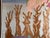 Brown Hand-Dyed Tapestry Painting by French Artist, Marie-Laure Ilie, 1980s For Sale - Image 8 of 14