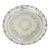 Vintage Eg Webster & Son Silver Plated Grapevine Round Bar Serving Platter Tray For Sale