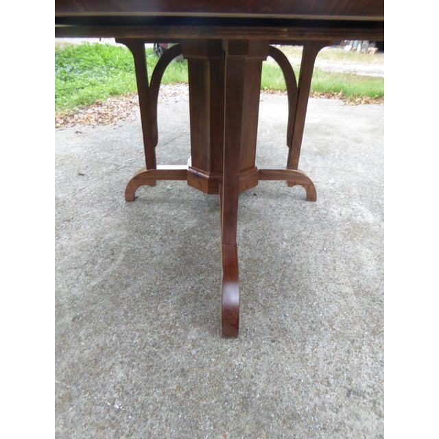 Spanish Walnut Oval Dining Tbl. Seat 8 For Sale - Image 3 of 10