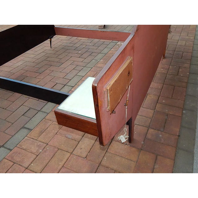 Wood Double Bed, 1950s For Sale - Image 10 of 12