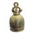 Vintage Thai Buddhist Temple Bell Solid Brass – Ornate Naga Elephant Design 4” For Sale