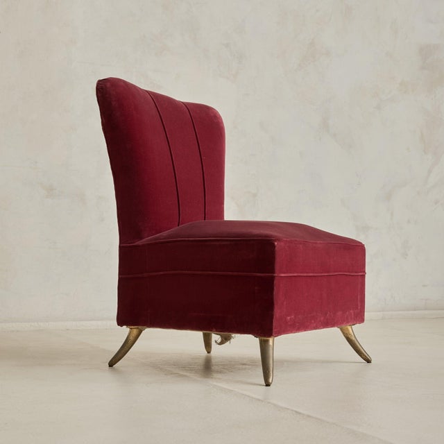 Italian Accent Chair in the Manner of Guglielmo Veronesi, 1950s - 2 Available For Sale - Image 11 of 11