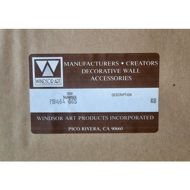 Original Windsor Art of California Disco Ball Gold Square Mirror Vintage- A Pair For Sale - Image 16 of 16