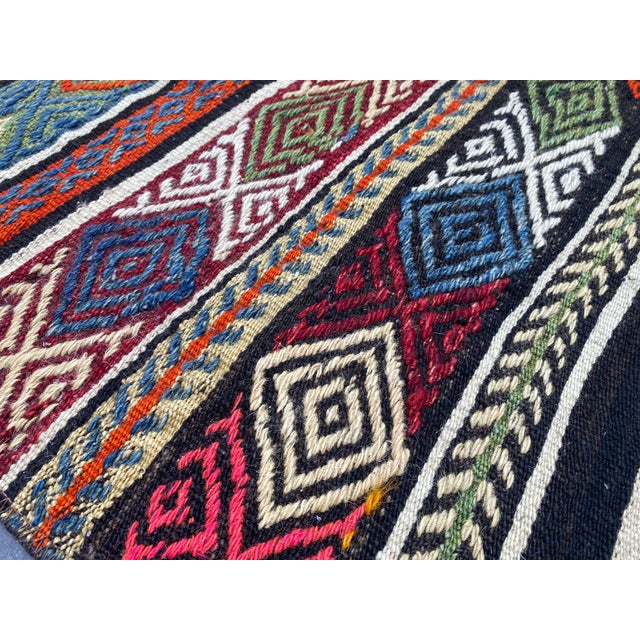 Hand-Knotted Wool Hatchlu Parda Rug - 4' X 6.1' For Sale - Image 9 of 10