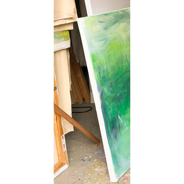 "Alaska" by Trixie Pitts Large Abstract Oil Painting For Sale - Image 12 of 12