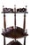 Victorian Vintage Pair of Mahogany Victorian Corner Four Tiered Shelf For Sale - Image 3 of 8