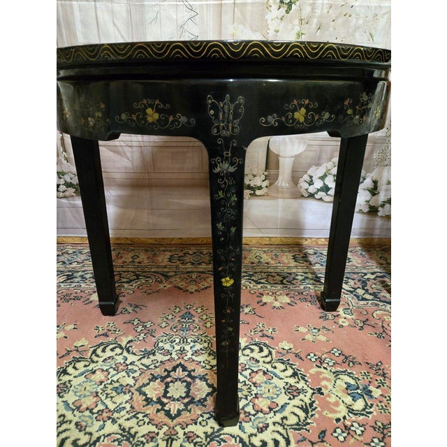 Asian Lacquered Side Table, 1930s For Sale - Image 4 of 8