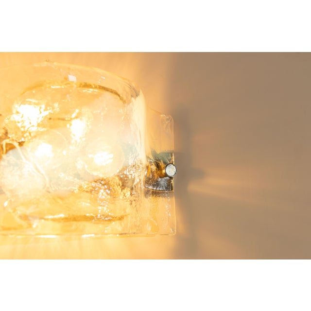 Model LP276 Wall Lamp in Crystal and Blue Murano Glass by Carlo Nason for A.V. Mazzega, Italy, 1970s For Sale - Image 11 of 15