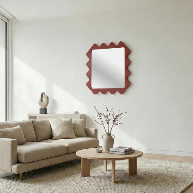 Wood Oberig 44 Decorative Wall Mirror in Black Finish by Oitoproducts For Sale - Image 7 of 18
